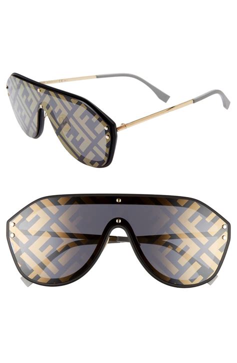 fendi sunglasses with logo on lens|fendi print sunglasses.